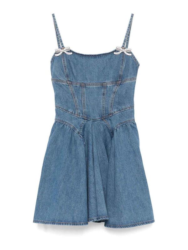 Self Portrait Robe Courte - Bleu