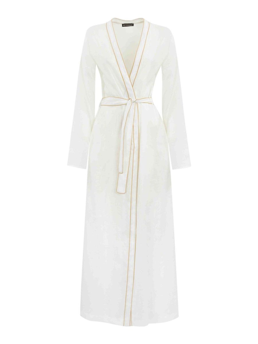 Mvp Wardrobe Maxi Robe - Blanc