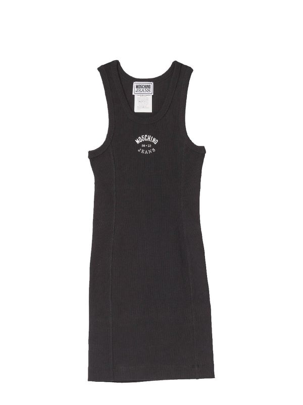 Moschino Jeans Robe Au Genou - Noir