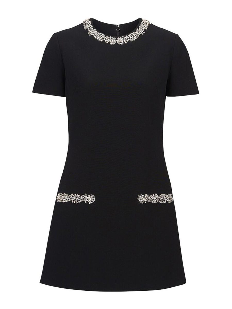 Balmain Robe Courte - Noir