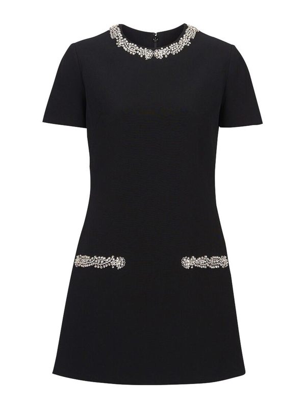 Balmain Robe Courte - Noir