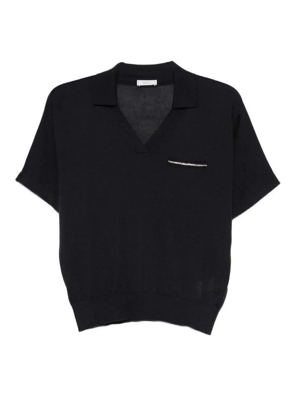 Peserico Pull Col Rond - Bleu