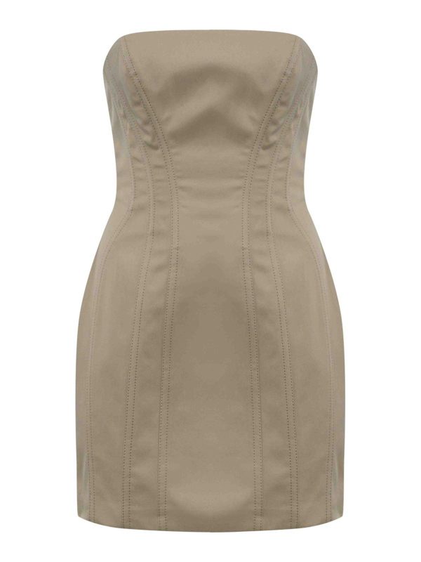 Elisabetta Franchi Robe Au Genou - Gris