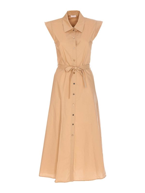 Liu Jo Robe Au Genou - Beige