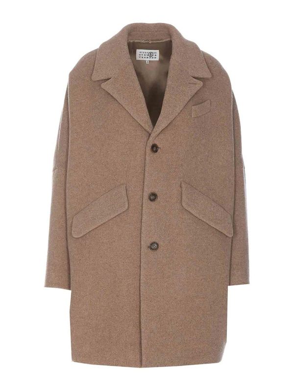 MM6 Maison Margiela Manteau Court - Beige