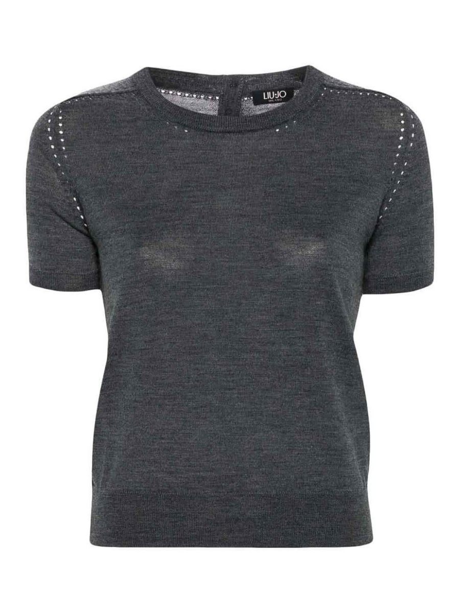 Liu Jo Pull Col Rond - Gris
