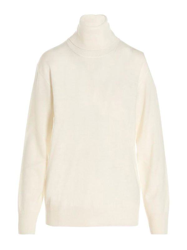 Jil Sander Pull Col Roulé - Blanc