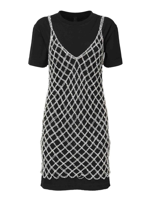 Pinko Robe Au Genou - Noir