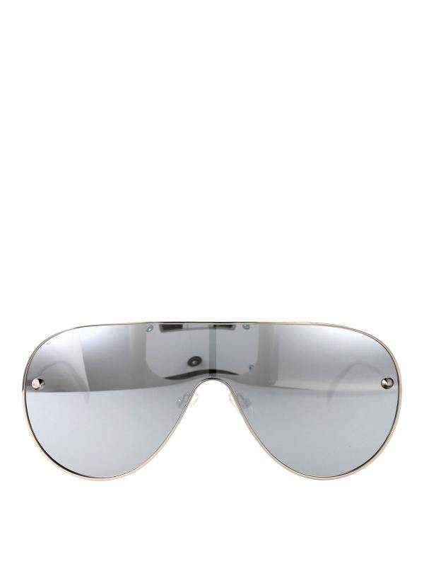 Alexander Mcqueen Lunettes De Soleil - Argent