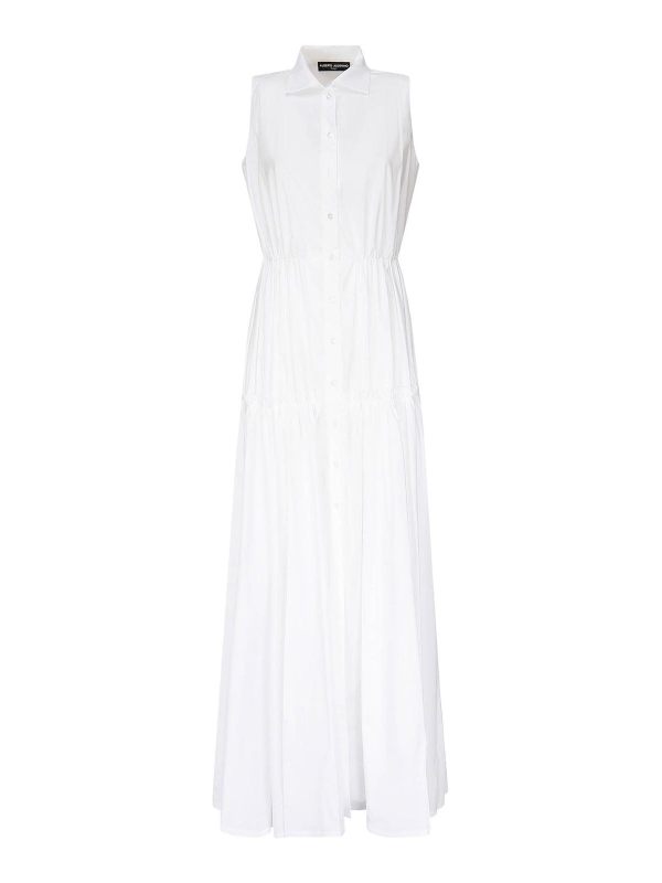 Alberto Audenino Robe Au Genou - Blanc
