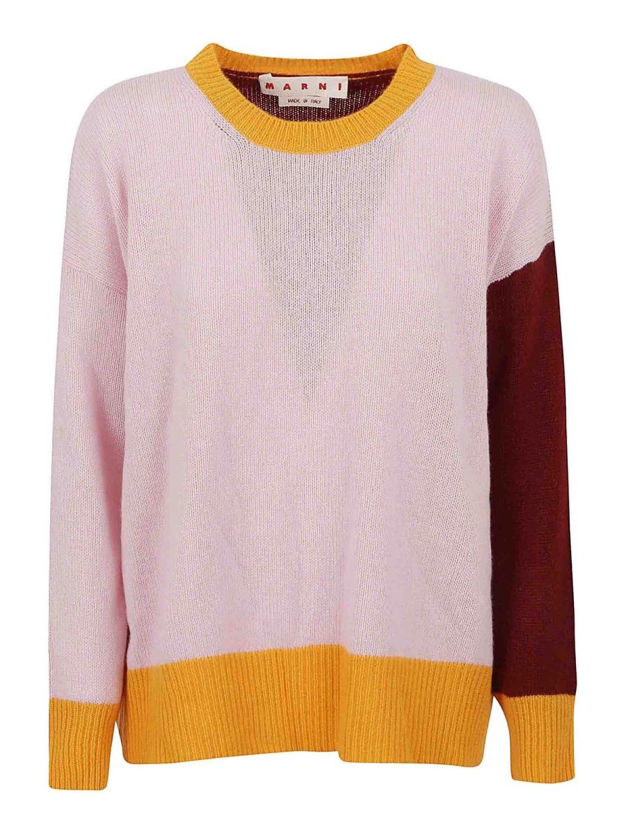 Marni Pull Col Rond - Multicolore