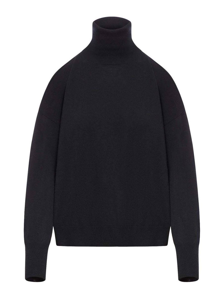 Roberto Collina Pull Col Bateau - Noir