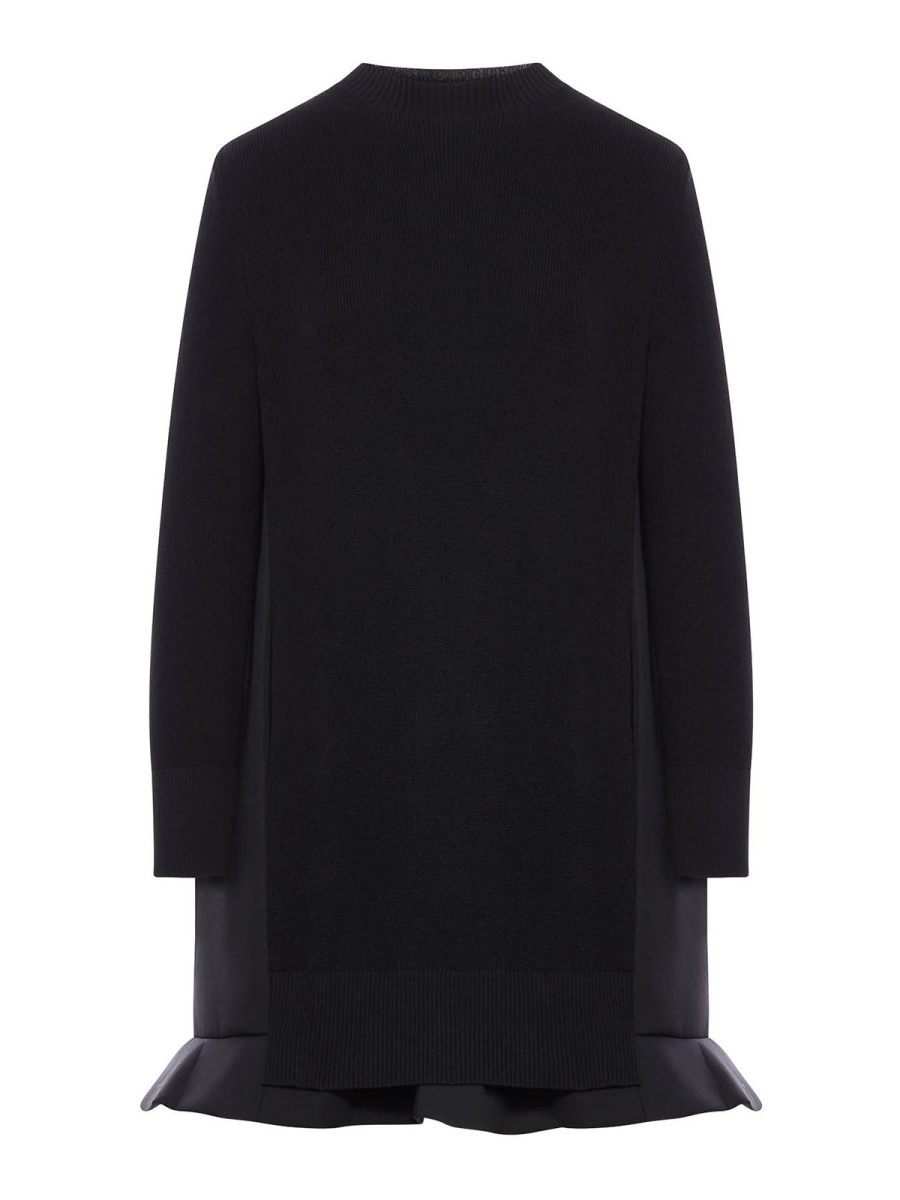 Sacai Robe Courte - Noir