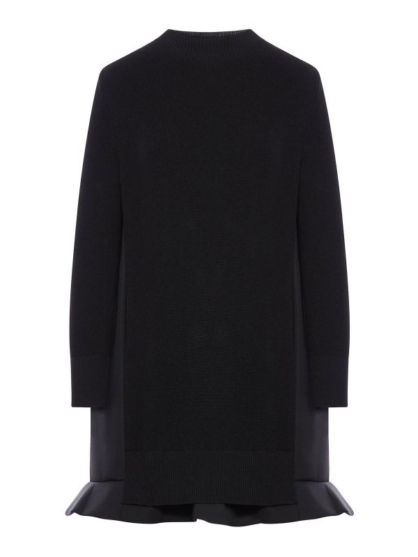 Sacai Robe Courte - Noir