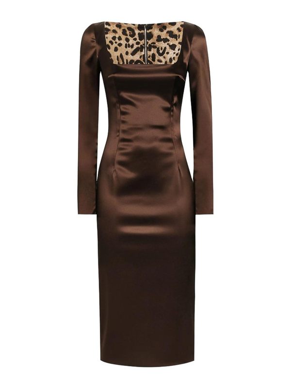 Dolce & Gabbana Robe De Cocktail - Marron