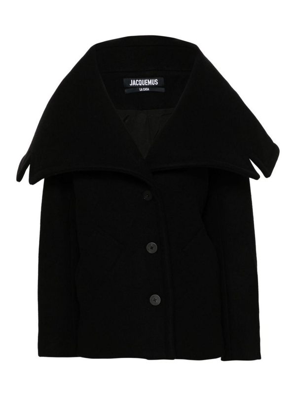 Jacquemus Manteau Court - Noir