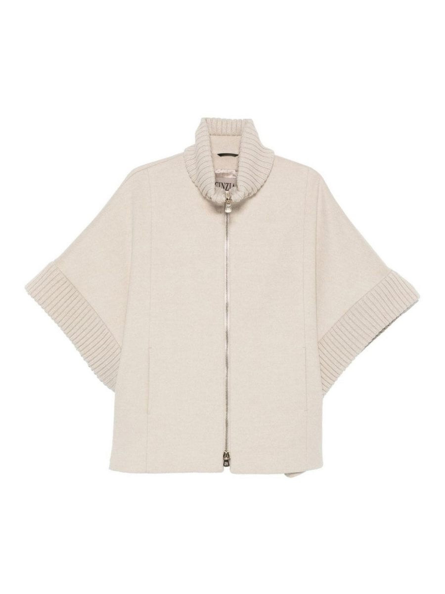 Cinzia Rocca Manteau Court - Beige