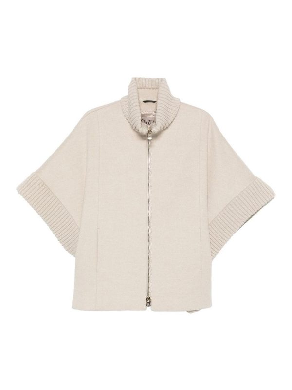 Cinzia Rocca Manteau Court - Beige