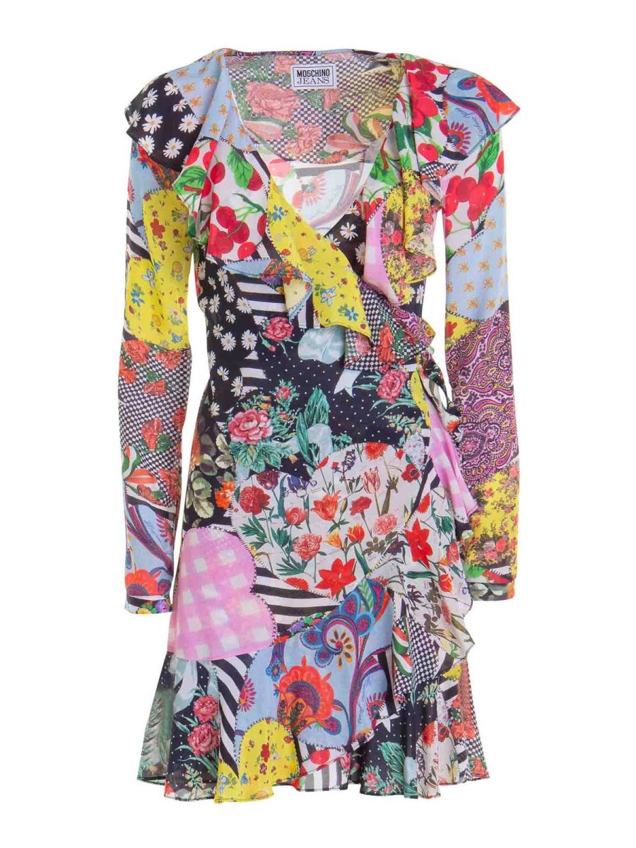 Moschino Maxi Robe - Multicolore