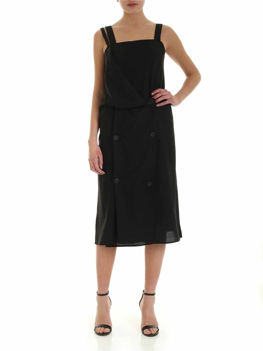 McQ Alexander Mcqueen Robe Au Genou - Kotomi