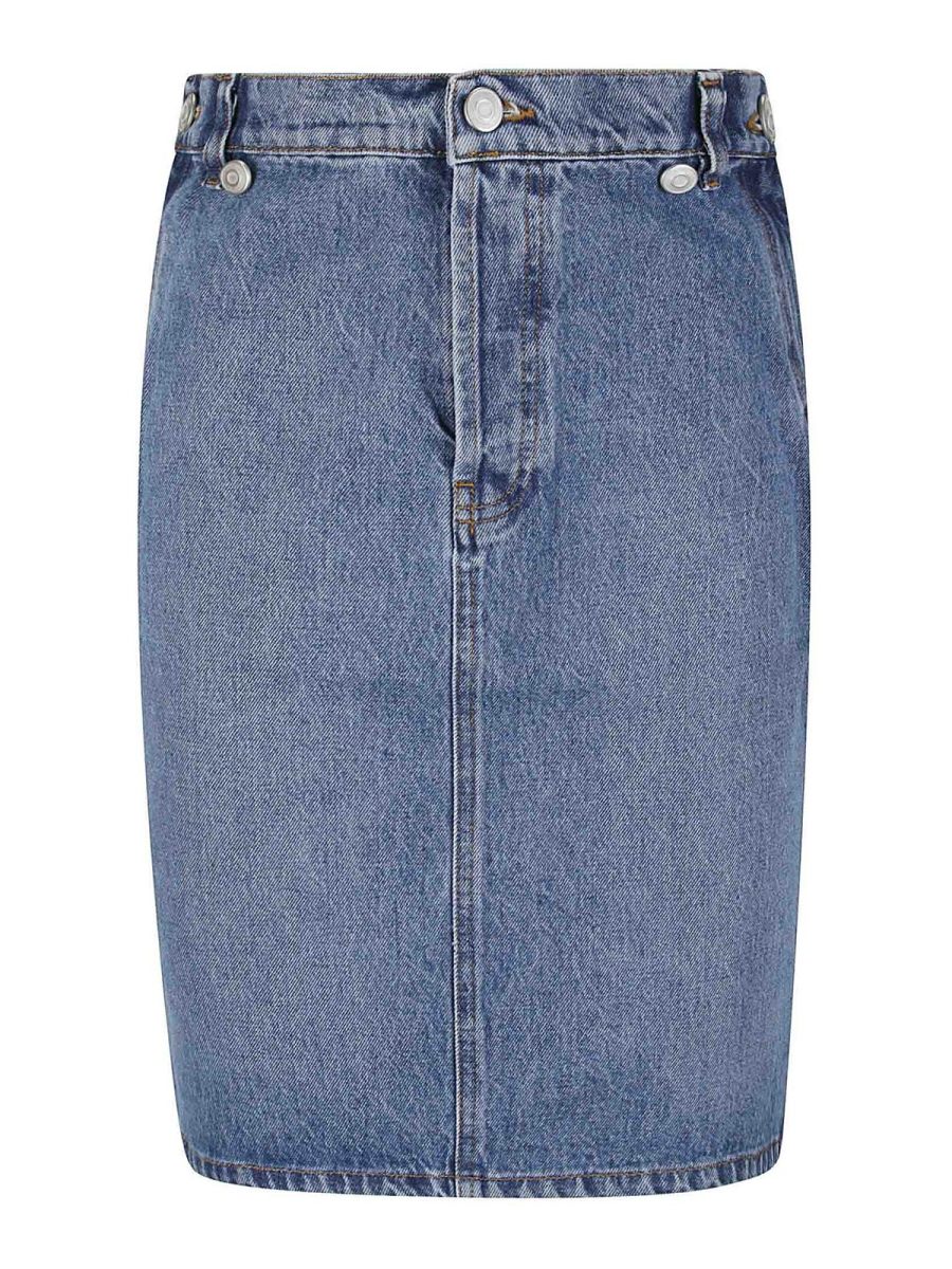 Coperni Jupe Midi - Bleu