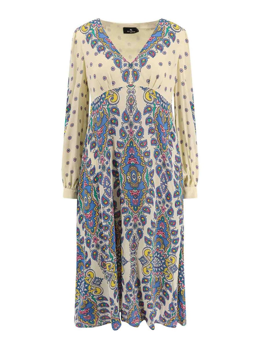 Etro Robe Au Genou - Noir