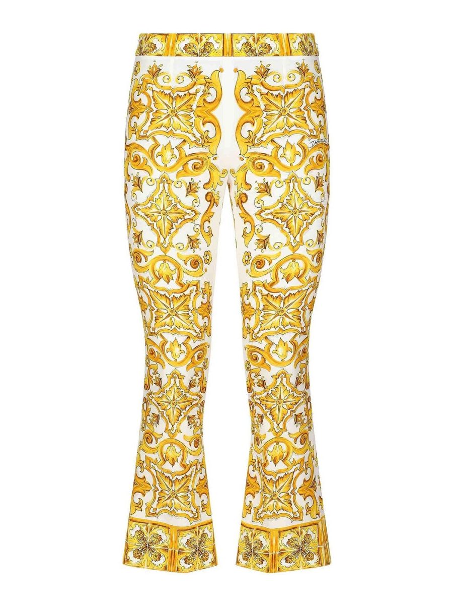 Dolce & Gabbana Pantalons Décontractés - Jaune