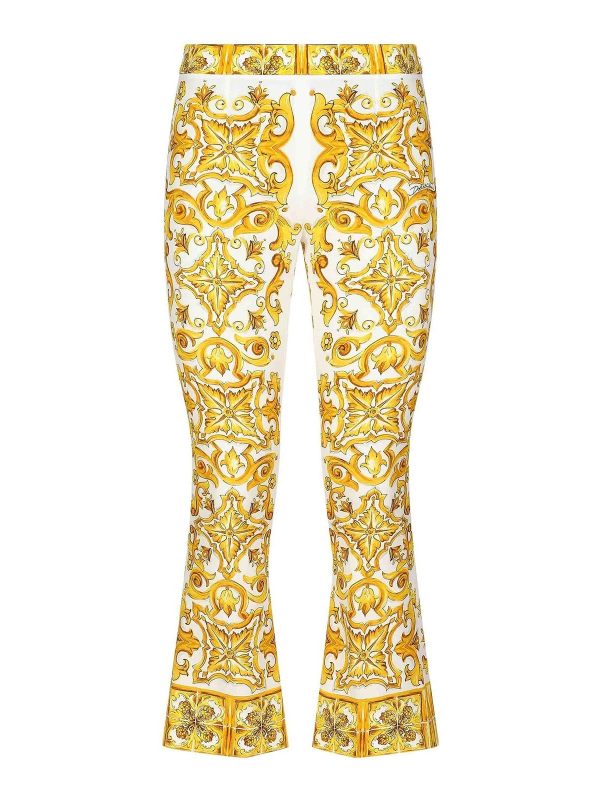 Dolce & Gabbana Pantalons Décontractés - Jaune