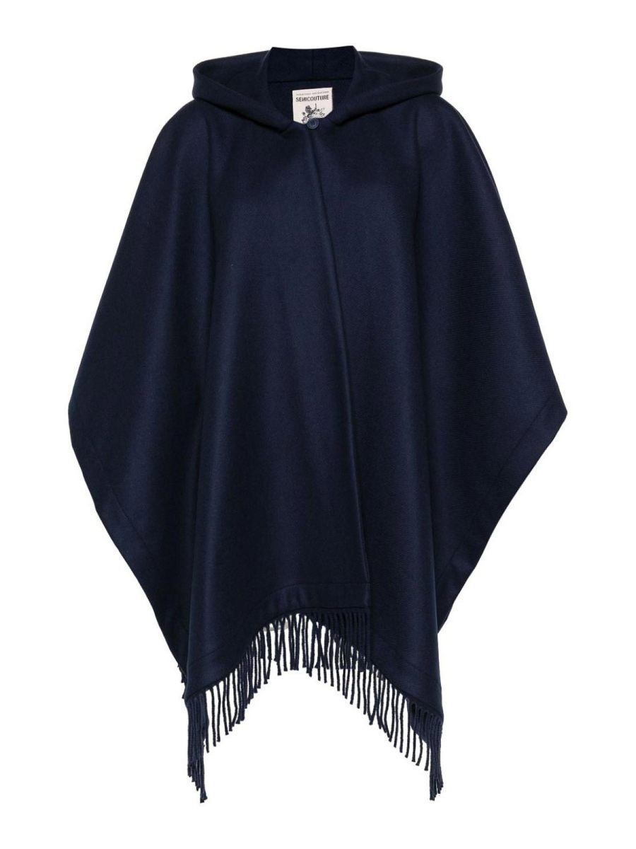 Semicouture Manteau Court - Bleu Foncé