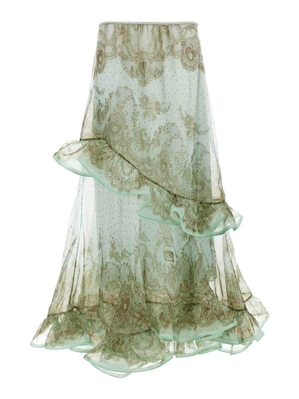 Zimmermann Jupe Longue - Vert