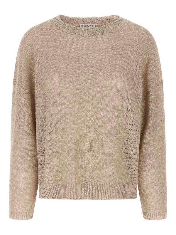 Brunello Cucinelli Pull Col Rond - Beige