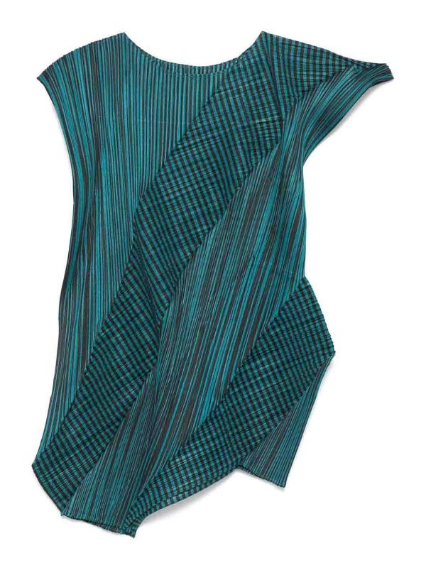 Pleats Please Issey Miyake Chemise - Bleu