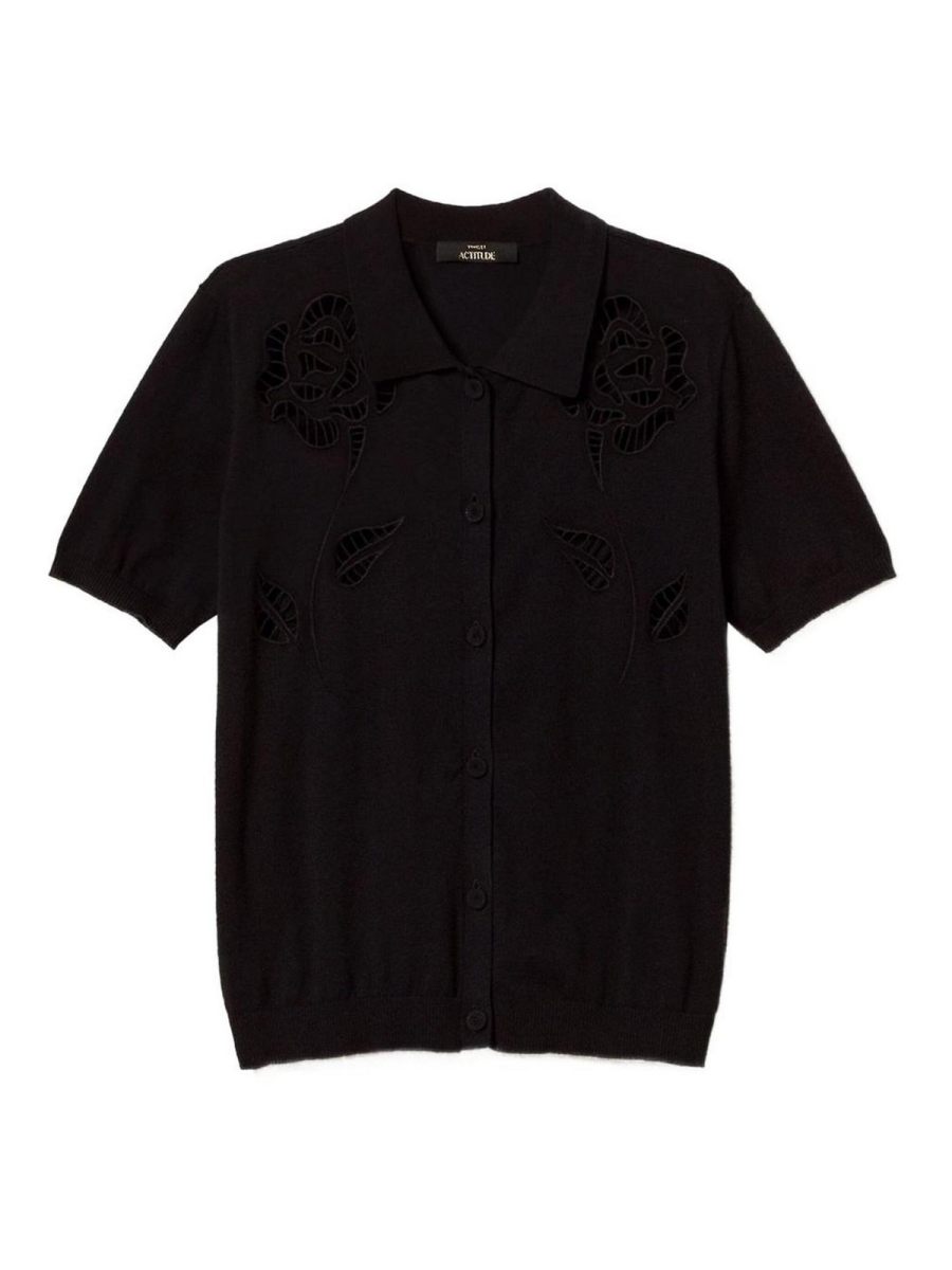 Twinset Pull Col Bateau - Noir