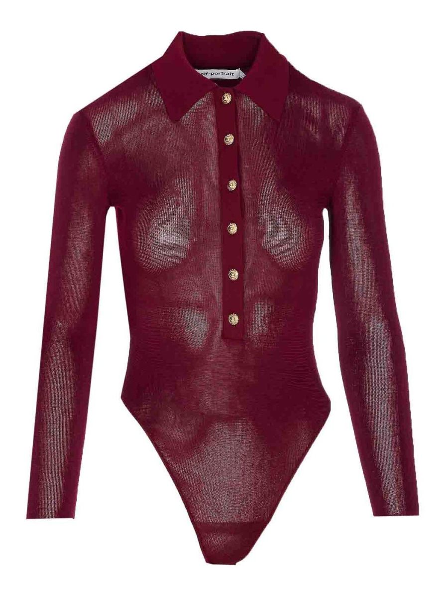 Self Portrait Top - Rouge