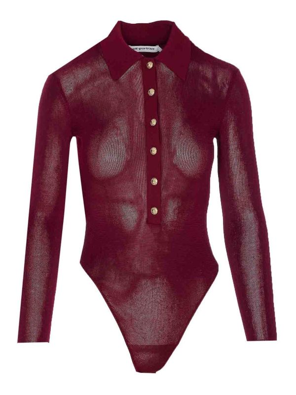 Self Portrait Top - Rouge