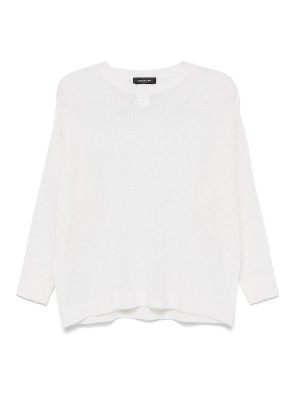 Fabiana Filippi Pull Col Rond - Blanc