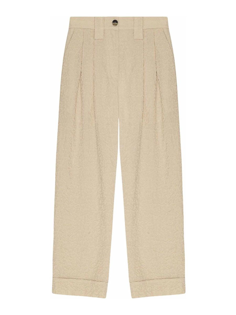 Ganni Pantalons Décontractés - Gris