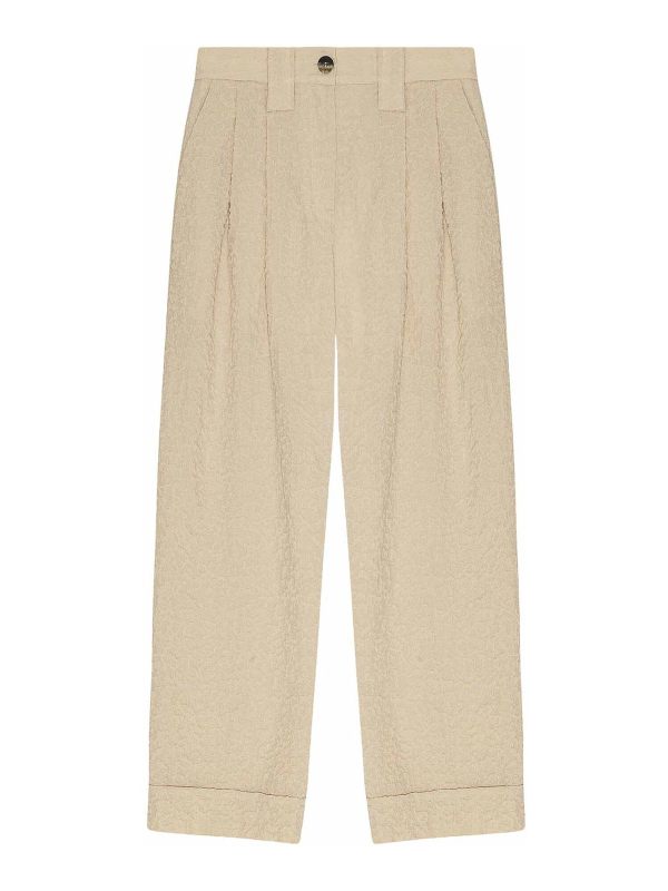 Ganni Pantalons Décontractés - Gris