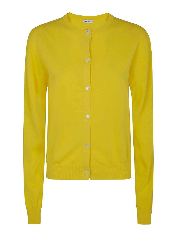 Aspesi Pull Col Rond - Orange