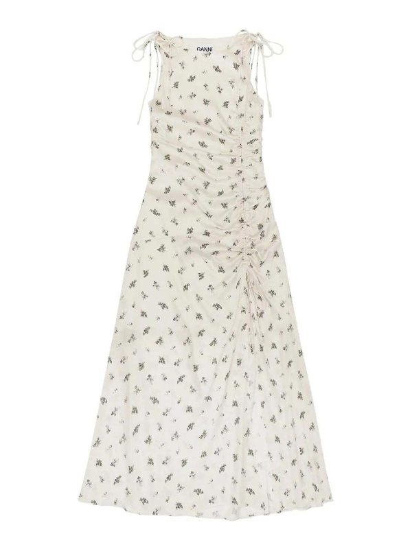Ganni Robe Au Genou - Noir