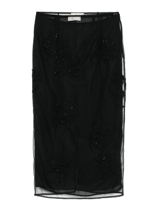 Blumarine Jupe Midi - Noir
