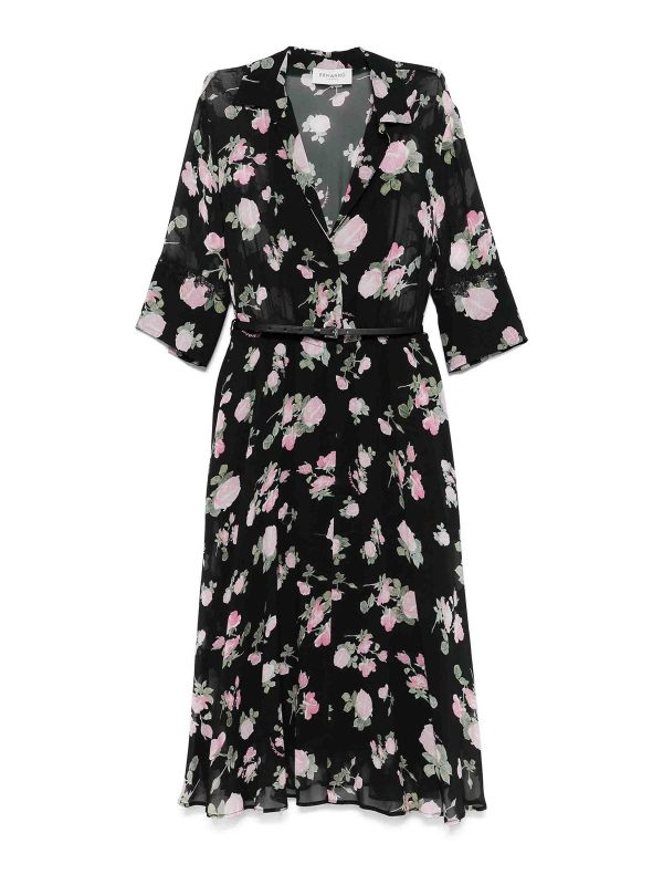 Ermanno Firenze Robe Au Genou - Noir