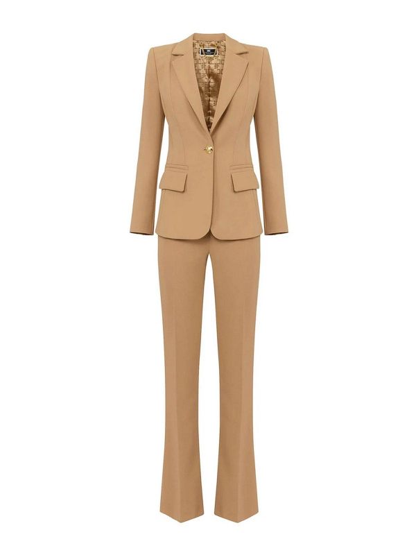 Elisabetta Franchi Robe Au Genou - Bronze