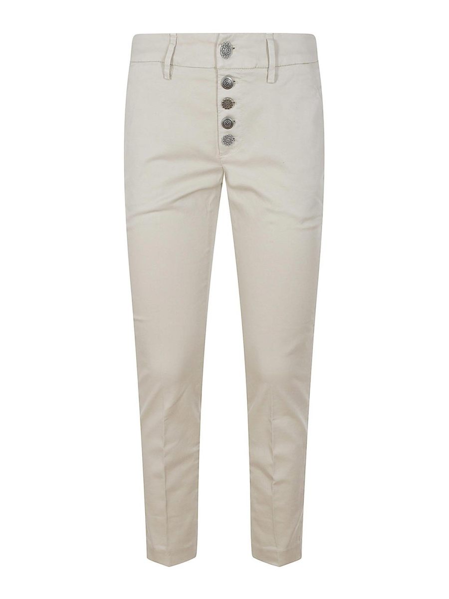 Dondup Pantalons Décontractés - Blanc
