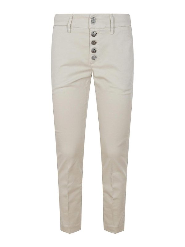 Dondup Pantalons Décontractés - Blanc