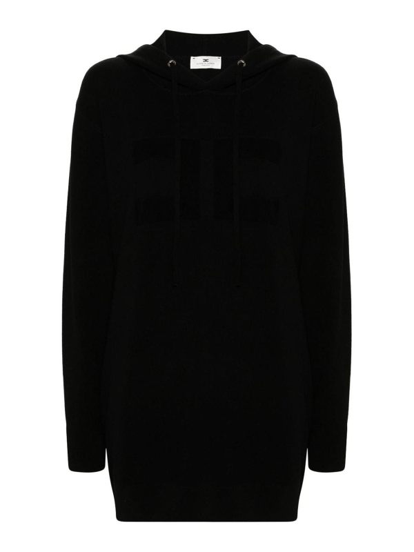 Elisabetta Franchi Robe Au Genou - Noir