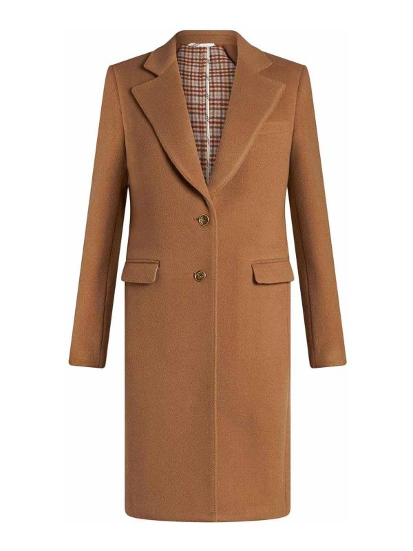 Etro Manteau Court - Camel