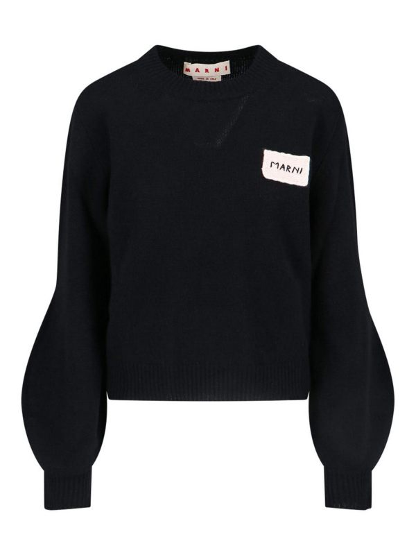 Marni Pull Col Bateau - Noir