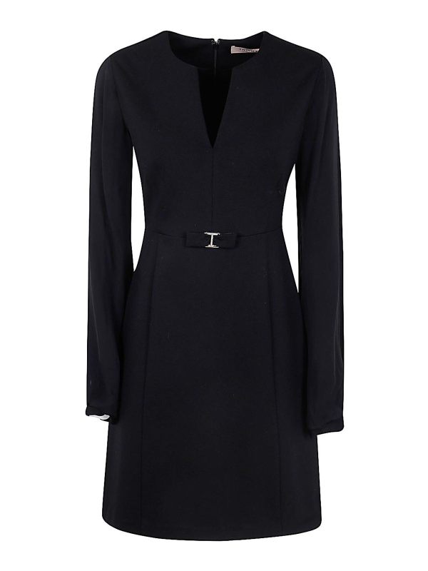 Twinset Robe Au Genou - Noir
