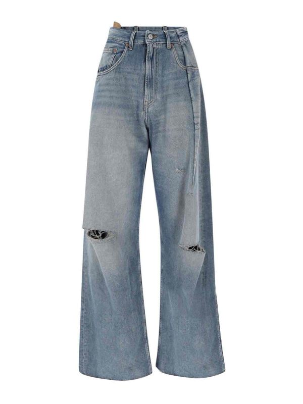 MM6 Maison Margiela Jean Bootcut - Bleu